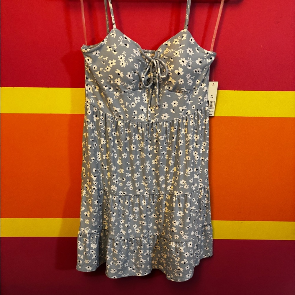 No Boundaries Blue Floral dress